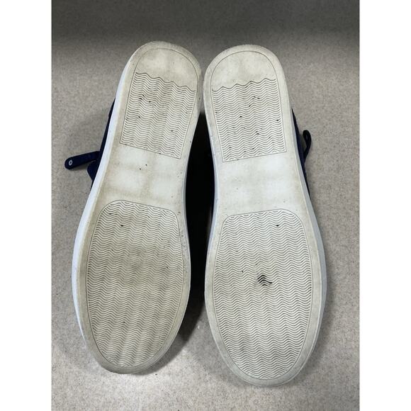 Steve Madden Silya Wedgie High Top Blue Suede Sneaker Women’s 9.5 Side Zippers - Picture 7 of 11